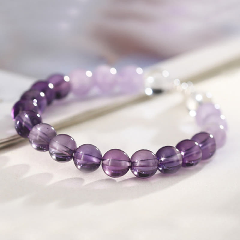 Pulsera de amuleto de la suerte con Buddha Stones, amatista, cuarzo rosa y cuarzo fresa - image 8