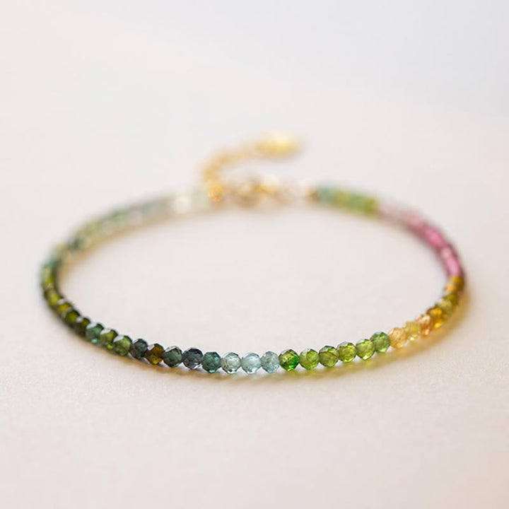 Pulsera con cuentas ultrafinas de turmalina natural de 2,5 mm y Buddha Stones - Turmalina de 2,5 mm (circunferencia de la muñeca: 14-16 cm) - image 6