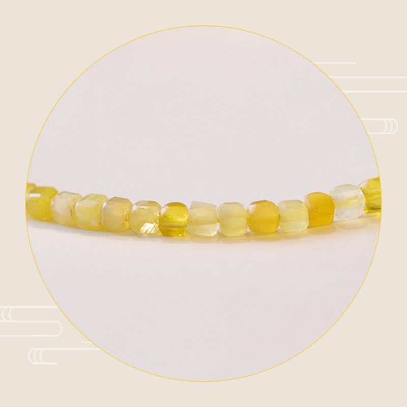 Pulsera de motivación con cuentas ultrafinas de ópalo natural de 2 mm de Buddha Stones - image 8