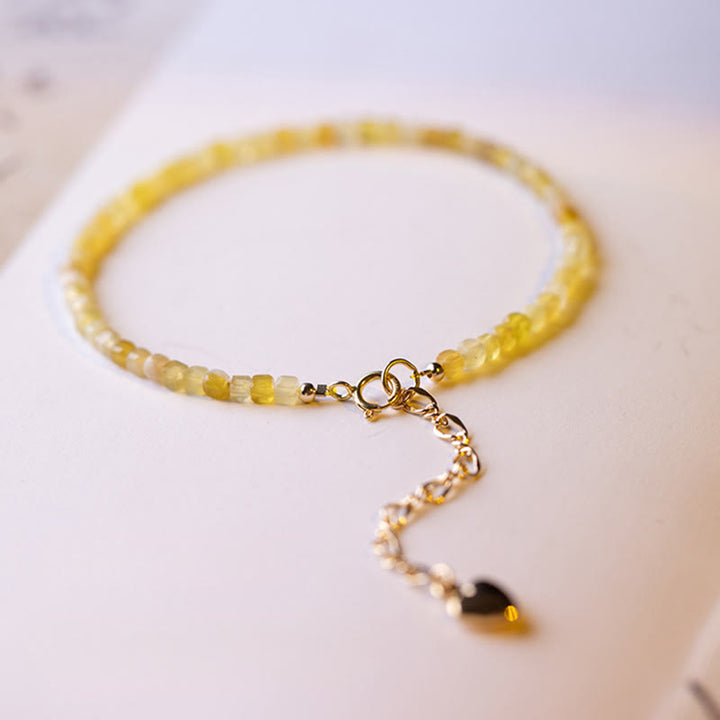 Pulsera de motivación con cuentas ultrafinas de ópalo natural de 2 mm de Buddha Stones - image 3