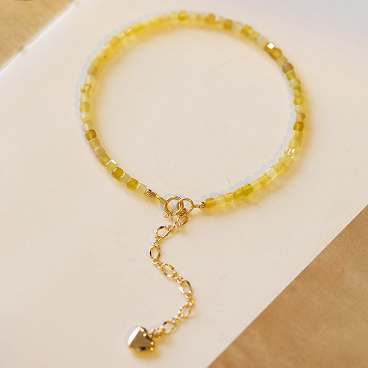 Pulsera de motivación con cuentas ultrafinas de ópalo natural de 2 mm de Buddha Stones - image 2