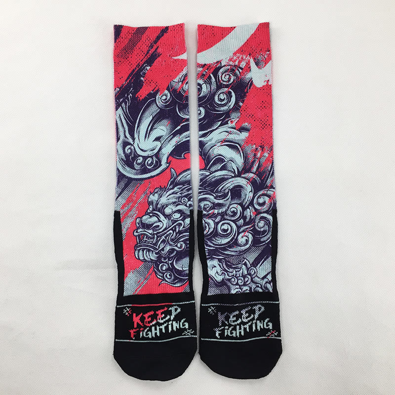 Buddha Stones Calcetines casuales PiXiu Micro Crew para hombre - Tomate - Talla única (US. 6,5-10,5, EU 38-44, UK/AU 6-10,5, AISA 24,5-28 cm) - image 0