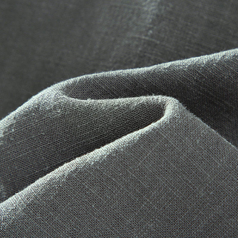 Chaqueta térmica de manga larga Buddha Stones para hombre, de lino y ramio, con forro polar y bolsillos. - image 8