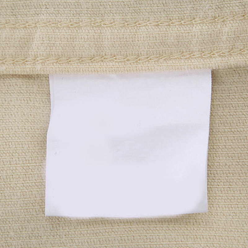 Camisa de pana de algodón puro de manga larga con botones de color liso para hombre de Buddha Stones - image 15