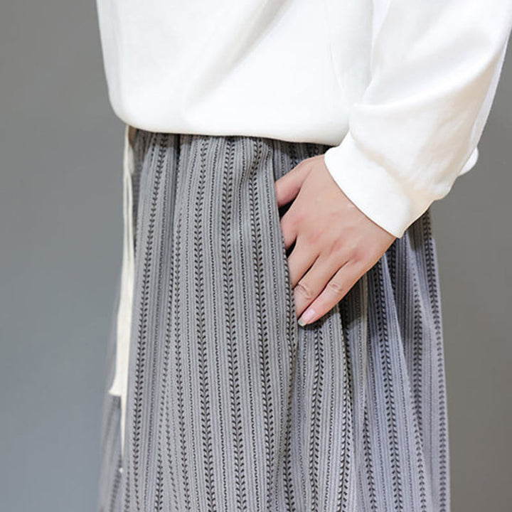 Pantalones de pana estilo harén para hombre con cordón y bolsillos, estampado de rayas otoñales y Buddha Stones - image 51