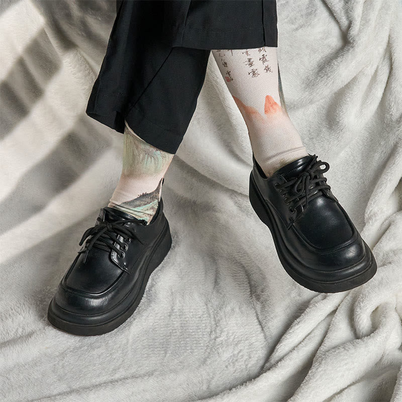 Calcetines unisex con diseño de Buddha Stones, loto, paisaje chino, micro tripulación, para hombre y mujer - image 15
