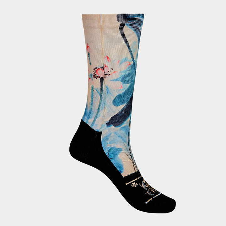 Calcetines unisex con diseño de Buddha Stones, loto, paisaje chino, micro tripulación, para hombre y mujer - image 7