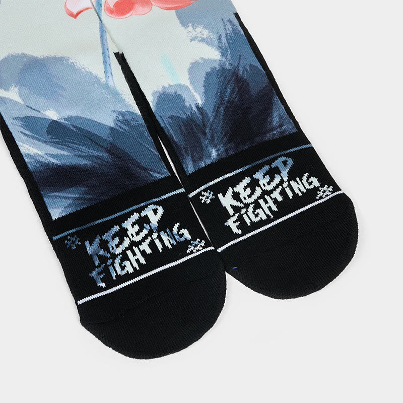 Calcetines unisex con estampado de loto y Buddha Stones para hombre y mujer - image 3