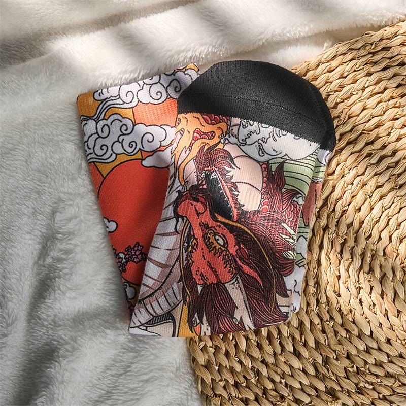 Calcetines unisex con diseño de Buddha Stones , dragón, sol y ondas, para hombre y mujer - image 4