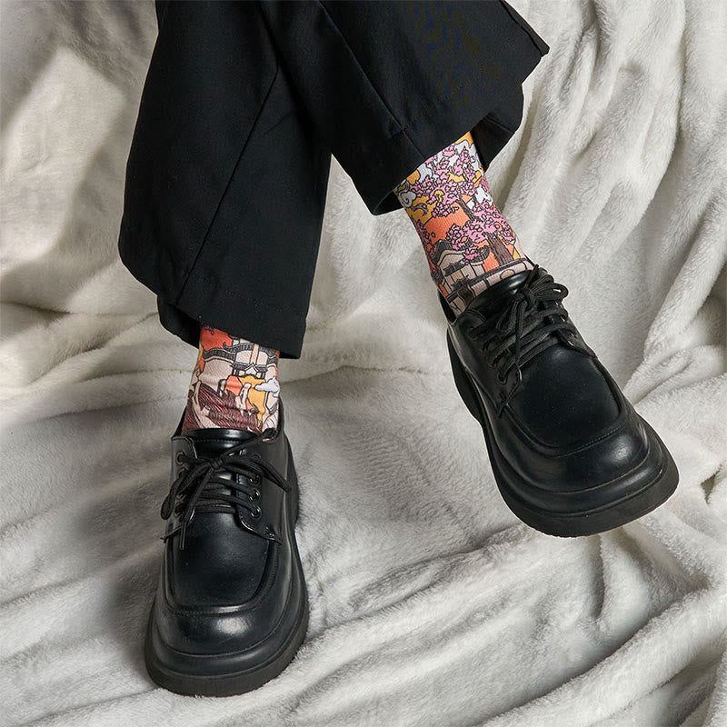 Calcetines unisex con diseño de Buddha Stones , dragón, sol y ondas, para hombre y mujer - image 6
