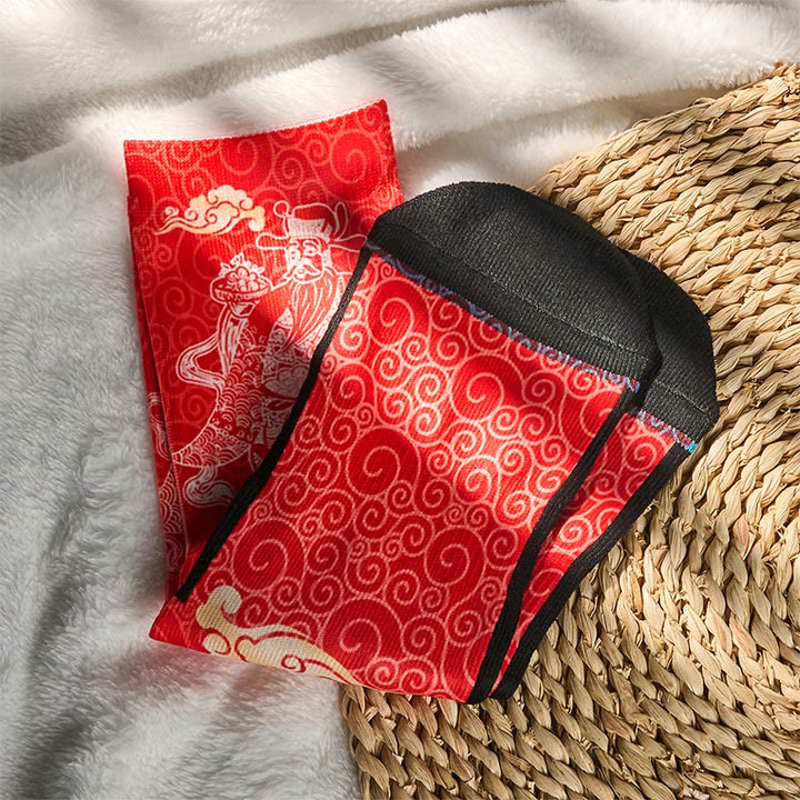 Calcetines unisex con diseño de Buddha Stones auspiciosas, informales, con piedras, dios de la riqueza - image 4