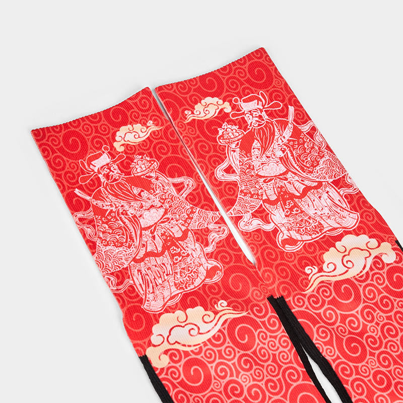 Calcetines unisex con diseño de Buddha Stones auspiciosas, informales, con piedras, dios de la riqueza - image 2