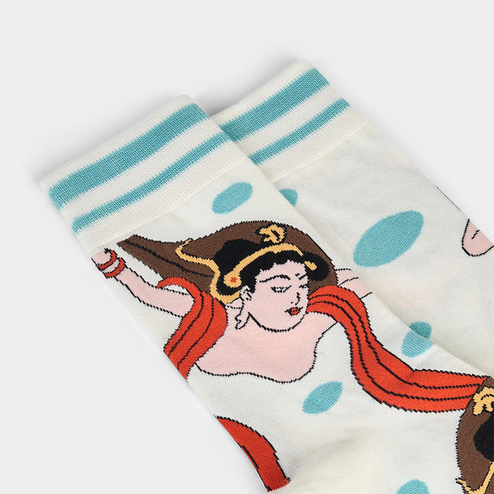 Calcetines informales con diseño Feitian de Dunhuang Buddha Stones para mujer - image 5