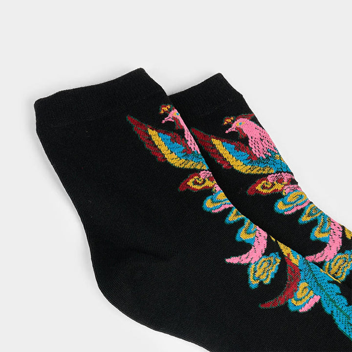 3 pares de calcetines casuales multicolores Phoenix Quarter para mujer de Buddha Stones - image 7