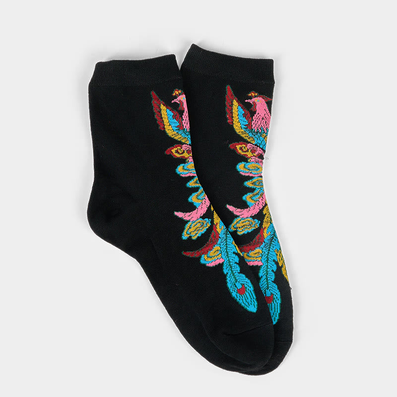 3 pares de calcetines casuales multicolores Phoenix Quarter para mujer de Buddha Stones - image 8