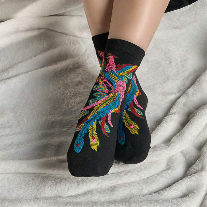 3 pares de calcetines casuales multicolores Phoenix Quarter para mujer de Buddha Stones - image 4