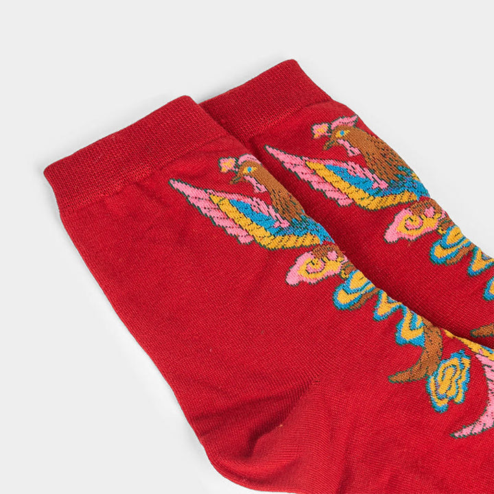 3 pares de calcetines casuales multicolores Phoenix Quarter para mujer de Buddha Stones - image 28