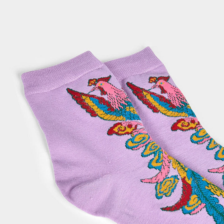 3 pares de calcetines casuales multicolores Phoenix Quarter para mujer de Buddha Stones - image 19