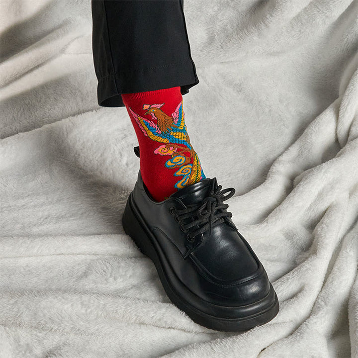 3 pares de calcetines casuales multicolores Phoenix Quarter para mujer de Buddha Stones - image 27