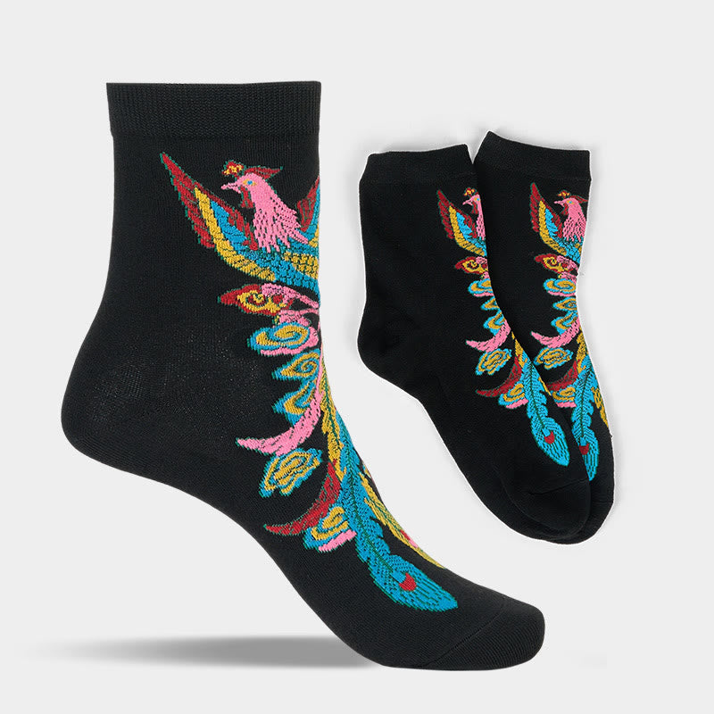 3 pares de calcetines casuales multicolores Phoenix Quarter para mujer de Buddha Stones - image 2
