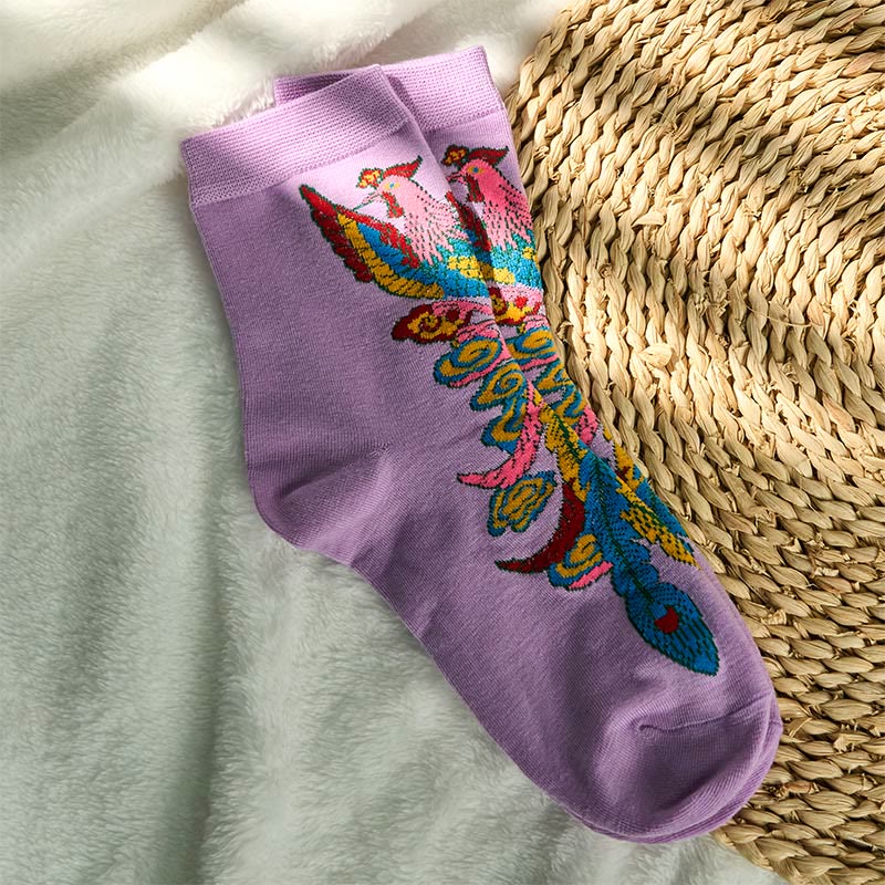 3 pares de calcetines casuales multicolores Phoenix Quarter para mujer de Buddha Stones - image 16