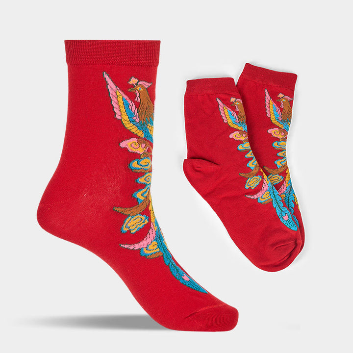 3 pares de calcetines casuales multicolores Phoenix Quarter para mujer de Buddha Stones - image 24