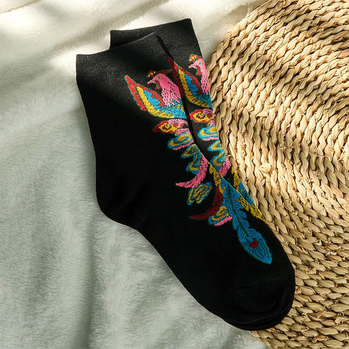3 pares de calcetines casuales multicolores Phoenix Quarter para mujer de Buddha Stones - image 3