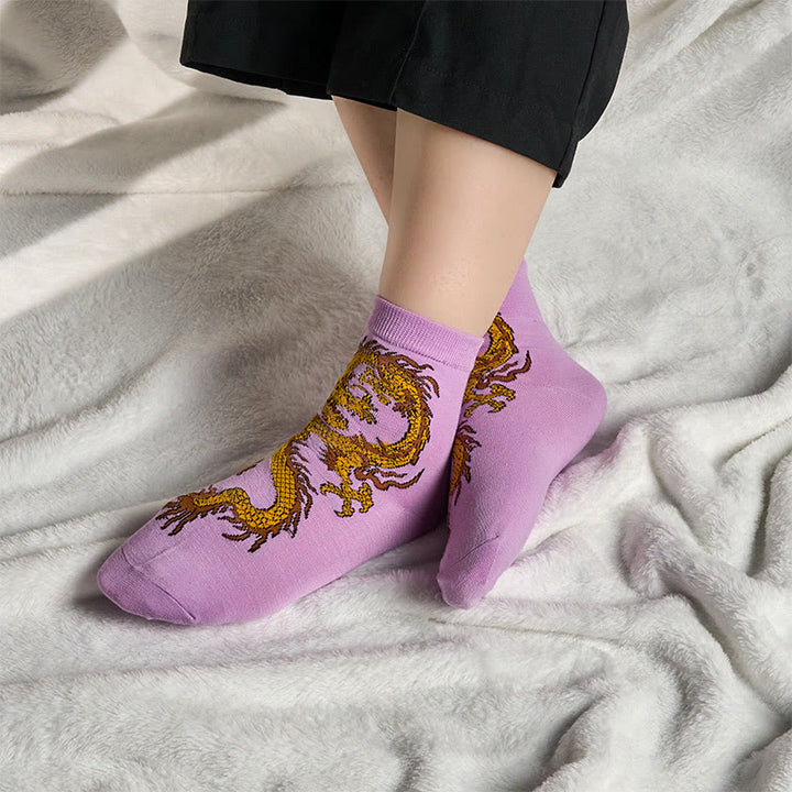 3 pares de calcetines casuales multicolores Phoenix Quarter para mujer de Buddha Stones - image 17