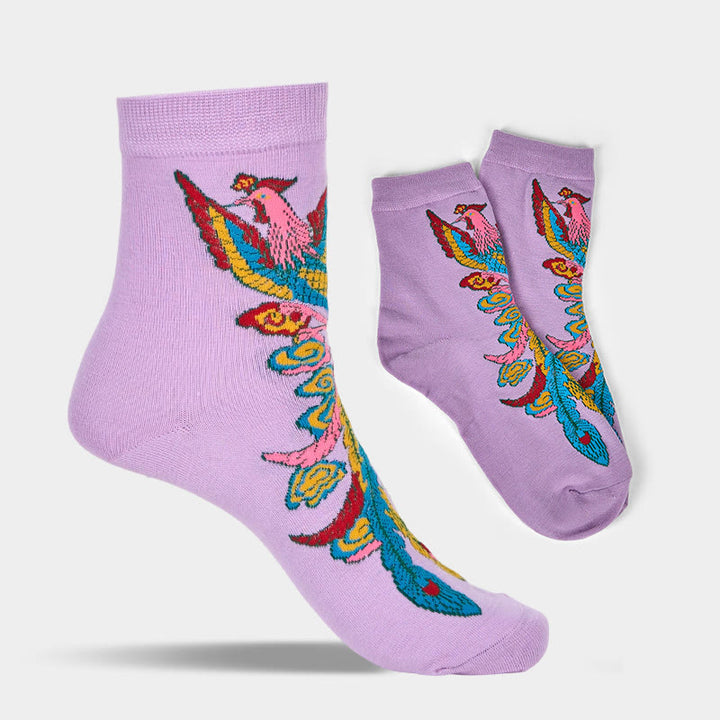 3 pares de calcetines casuales multicolores Phoenix Quarter para mujer de Buddha Stones - image 15