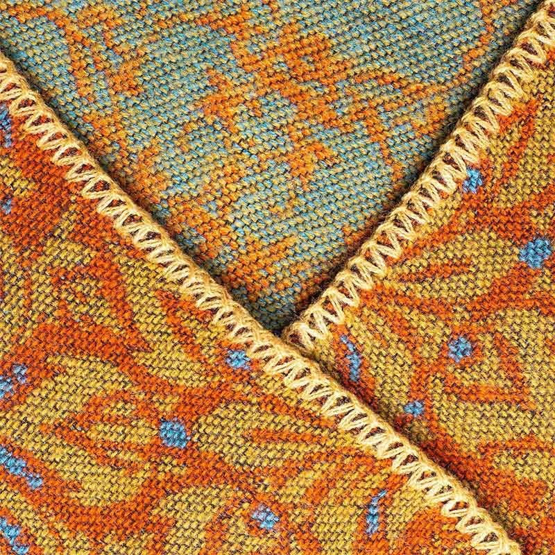Bufanda unisex acogedora con diseño de cachemira floral y diseño de contraste de colores tibetano con Buddha Stones - image 3