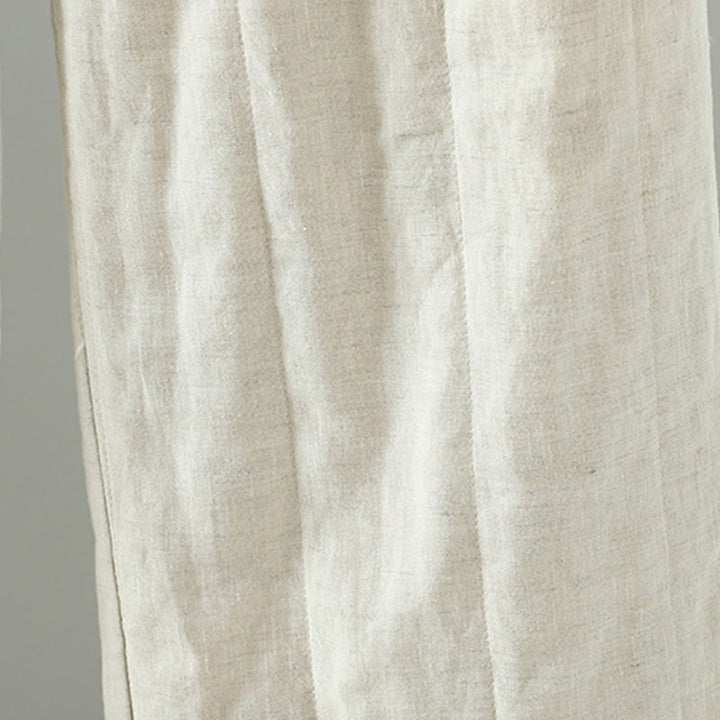 Pantalones anchos de algodón acolchados con botones de rana bordados con Buddha Stones para mujer, con bolsillos - image 12