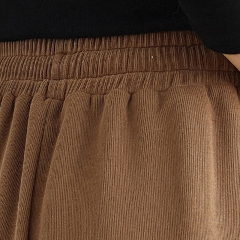 Pantalones anchos de algodón con cordón ajustable de color liso para mujer con bolsillos y Buddha Stones - image 6