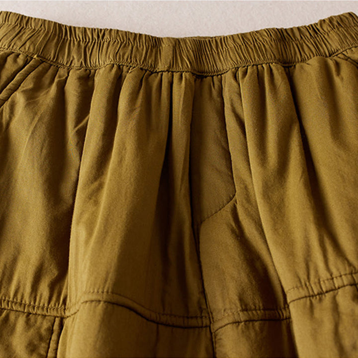 Pantalones harén gruesos con bolsillos para mujer, diseño de Buddha Stones - image 7