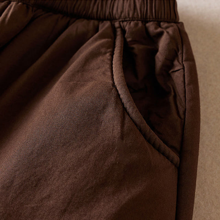 Pantalones harén gruesos con bolsillos para mujer, diseño de Buddha Stones - image 12