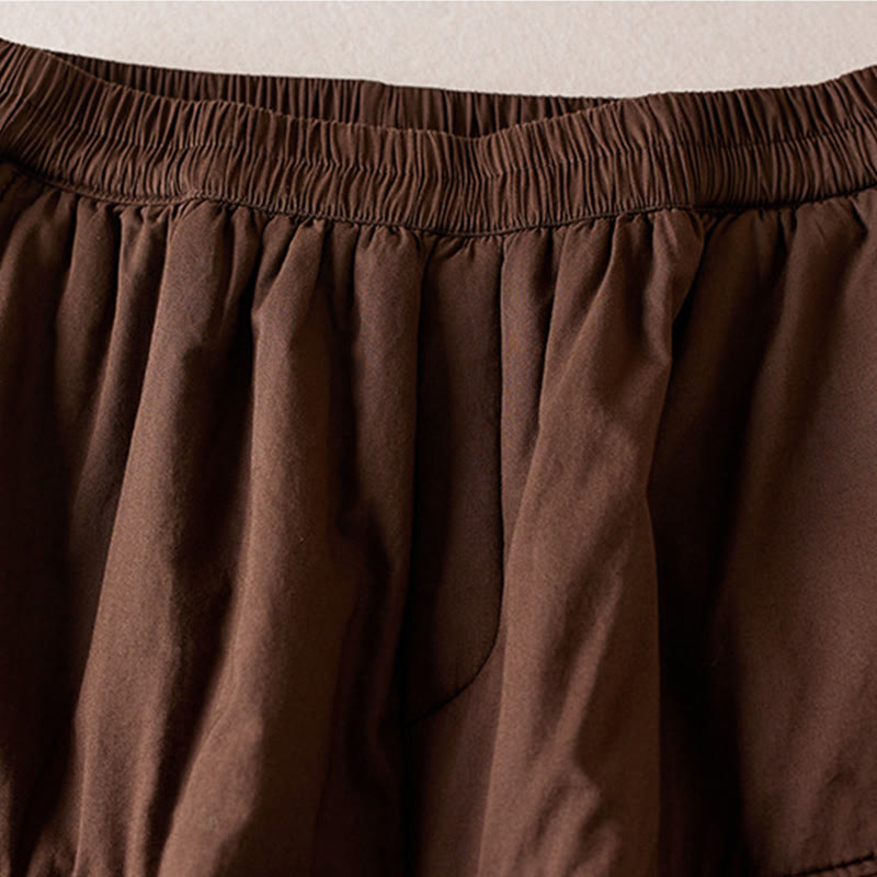 Pantalones harén gruesos con bolsillos para mujer, diseño de Buddha Stones - image 11