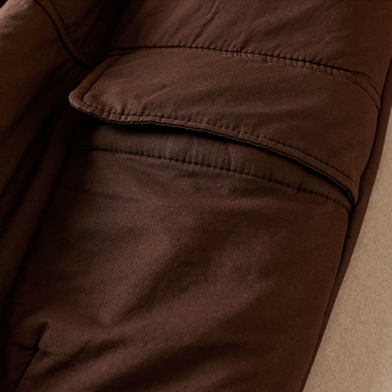 Pantalones harén gruesos con bolsillos para mujer, diseño de Buddha Stones - image 10