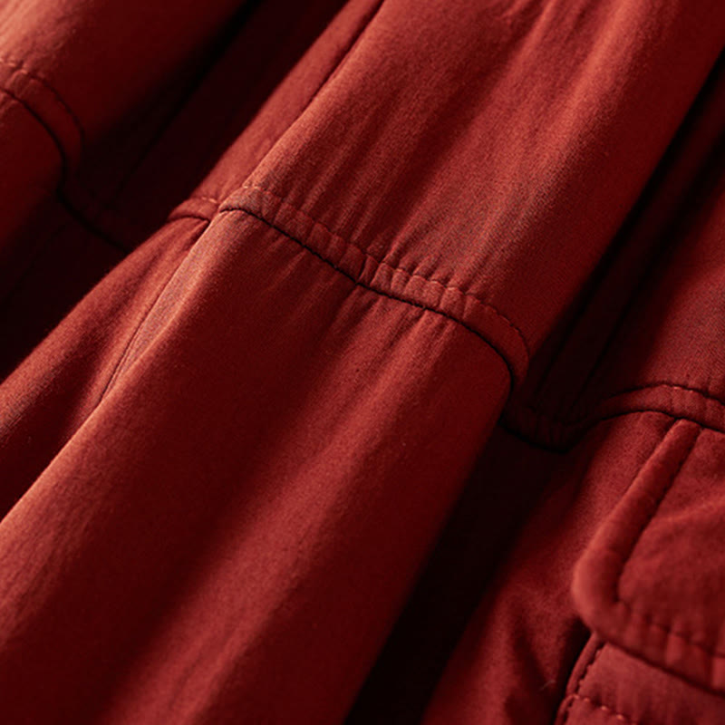 Pantalones harén gruesos con bolsillos para mujer, diseño de Buddha Stones - image 20