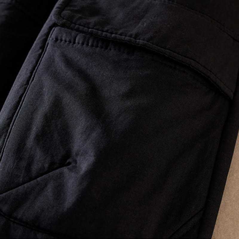 Pantalones harén gruesos con bolsillos para mujer, diseño de Buddha Stones - image 29