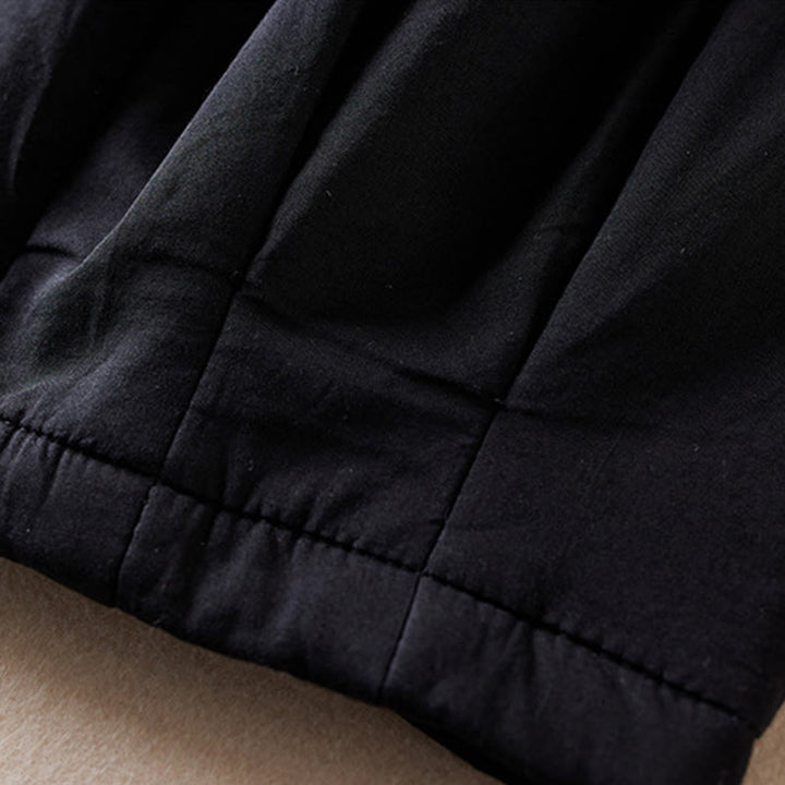 Pantalones harén gruesos con bolsillos para mujer, diseño de Buddha Stones - image 25