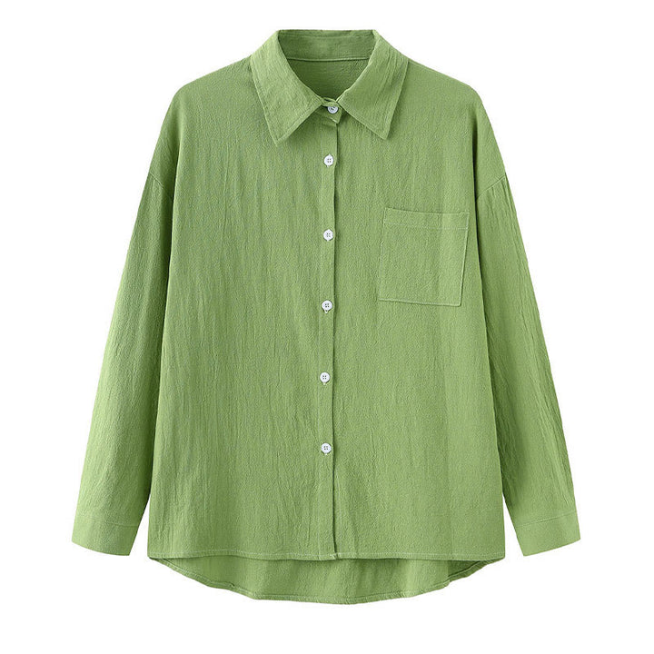 Conjunto de 2 piezas de camisa de manga larga con bolsillos y pantalones con cordón para meditación, de algodón y lino, con Buddha Stones , para mujer - image 2