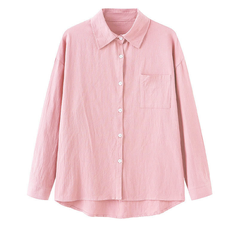 Conjunto de 2 piezas de camisa de manga larga con bolsillos y pantalones con cordón para meditación, de algodón y lino, con Buddha Stones , para mujer - image 8