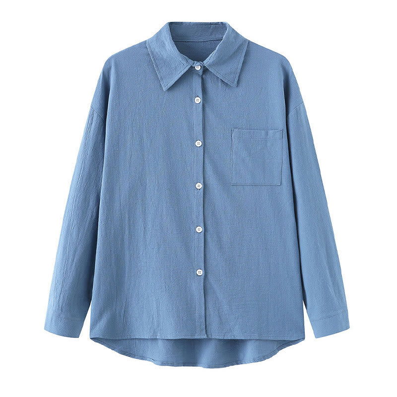 Conjunto de 2 piezas de camisa de manga larga con bolsillos y pantalones con cordón para meditación, de algodón y lino, con Buddha Stones , para mujer - image 20