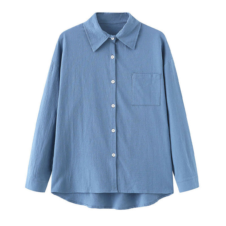 Conjunto de 2 piezas de camisa de manga larga con bolsillos y pantalones con cordón para meditación, de algodón y lino, con Buddha Stones , para mujer - image 20