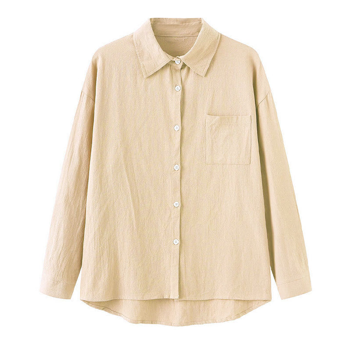 Conjunto de 2 piezas de camisa de manga larga con bolsillos y pantalones con cordón para meditación, de algodón y lino, con Buddha Stones , para mujer - image 14