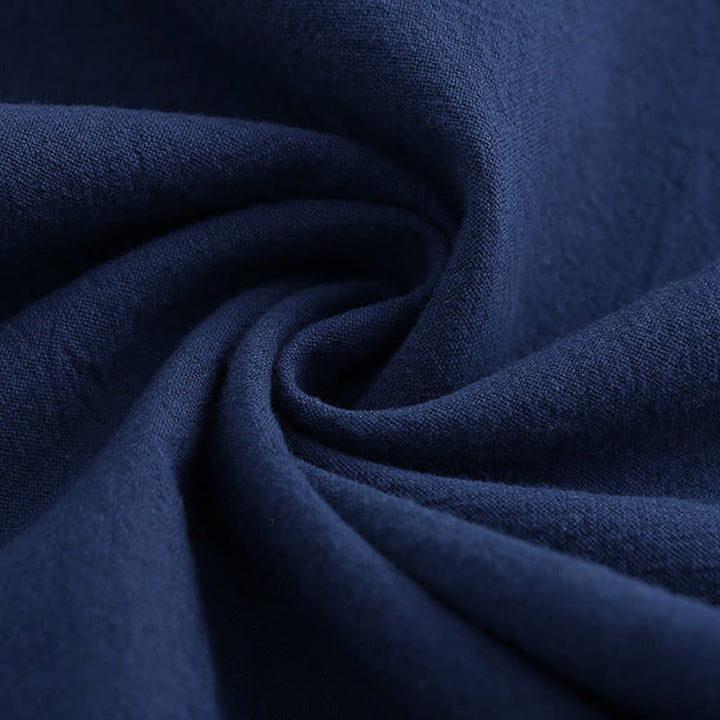 Conjunto de 2 piezas de camisa de manga larga con bolsillos y pantalones con cordón para meditación, de algodón y lino, con Buddha Stones , para mujer - image 34