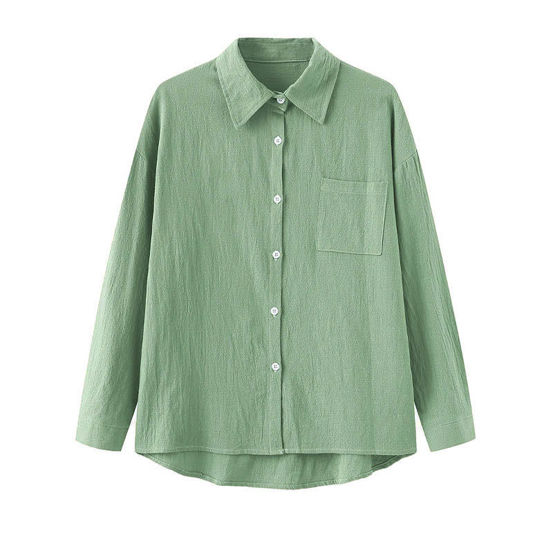 Conjunto de 2 piezas de camisa de manga larga con bolsillos y pantalones con cordón para meditación, de algodón y lino, con Buddha Stones , para mujer - image 44