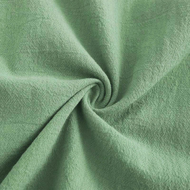 Conjunto de 2 piezas de camisa de manga larga con bolsillos y pantalones con cordón para meditación, de algodón y lino, con Buddha Stones , para mujer - image 46