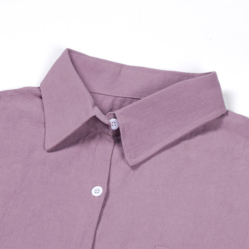 Conjunto de 2 piezas de camisa de manga larga con bolsillos y pantalones con cordón para meditación, de algodón y lino, con Buddha Stones , para mujer - image 60