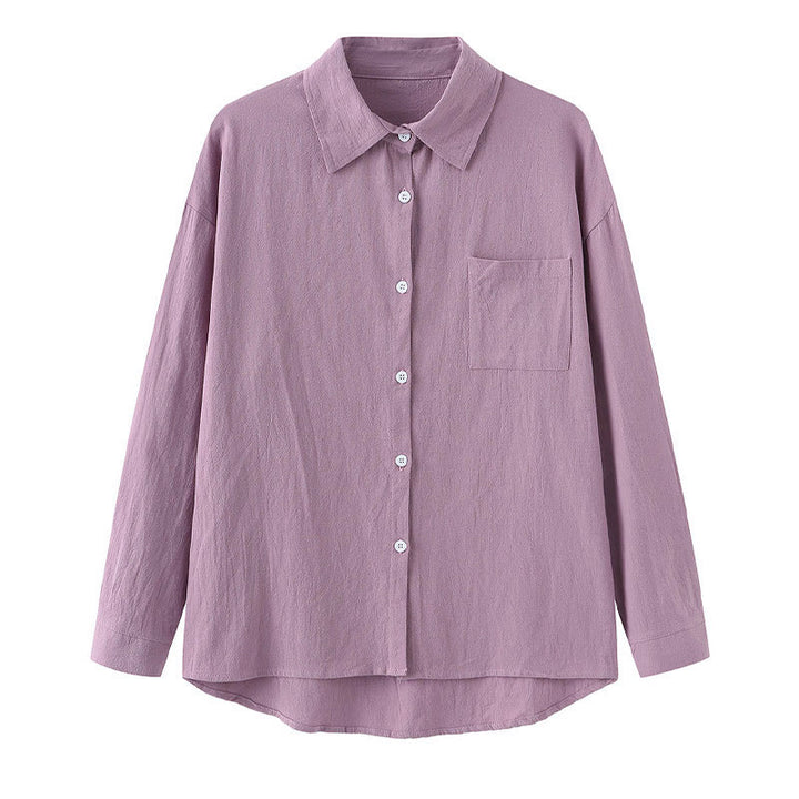 Conjunto de 2 piezas de camisa de manga larga con bolsillos y pantalones con cordón para meditación, de algodón y lino, con Buddha Stones , para mujer - image 56