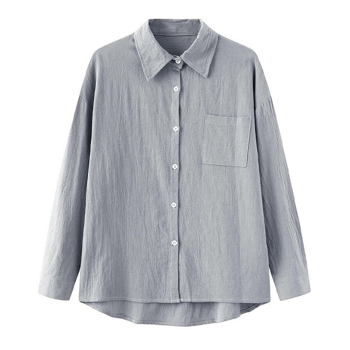 Conjunto de 2 piezas de camisa de manga larga con bolsillos y pantalones con cordón para meditación, de algodón y lino, con Buddha Stones , para mujer - image 50